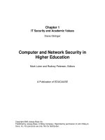 IT Security and Academic Values : Computer and Network Security in Higher Education potx
