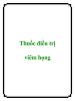 Thuốc điều trị viêm họng pot