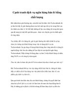 Cạnh tranh dịch vụ ngân hàng bán lẻ bằng chất lượng pptx