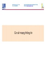 Cơ sở truyền số liệu. Cơ sở mạng thông tin