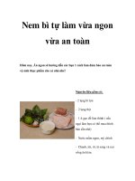 Nem bì tự làm vừa ngon vừa an toàn pot