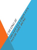 Chương 3: Thuyết lựa chọn của người tiê dùng pdf