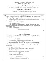 đáp án đề thi lí thuyết tốt nghiệp khóa 2 - điện tử dân dụng - mã đề thi đtdd - lt (17)