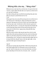 Những kiểu cha mẹ... 