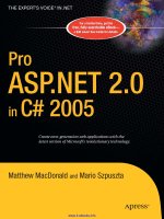 Pro ASP.NET 2.0 in C# 2005, Special Edition pptx