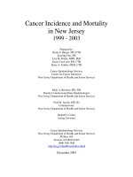 Cancer Incidence and Mortality in New Jersey 1999 - 2003 docx
