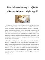 Làm thế nào để trang trí nội thất phòng ngủ đẹp với chi phí hợp lý. pptx
