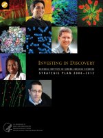 INVESTING IN DISCOVERY NATIONAL INSTITUTE OF GENERAL MEDICAL SCIENCES STRATEGICPLAN 2008 – 2012 pdf