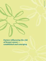 Factors inﬂ uencing the risk of breast cancer – established and emerging ppt