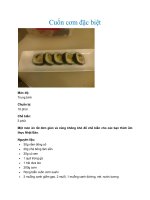 Cuốn cơm đặc biệt pptx