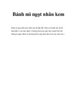Bánh mì ngọt nhân kem pdf