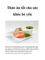 Thức ăn tốt cho sức khỏe bé yêu doc