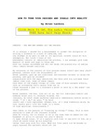 HOW TO TURN YOUR DESIRES AND IDEALS INTO REALITY pdf