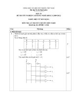 đáp án đề thi lí thuyết tốt nghiệp khóa 3 - điện tử dân dụng - mã đề thi đtdd - lt (48)