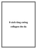 8 cách tăng cường collagen cho da potx