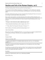 The History of The Decline and Fall of the Roman Empire, Vol. 5 doc