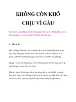 KHÔNG CÒN KHÓ CHỊU VÌ GÀU doc