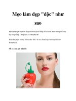 Mẹo làm đẹp 