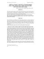 NHỮNG VẤN ĐỀ LÝ THUYẾT VÀ KINH NGHIỆM THỰC TIỄN TRONG PHÁT TRIỂN CHUYÊN MÔN CHO GIÁO VIÊN TRUNG HỌC pptx