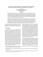Internet Time Synchronization: the Network Time Protocol pdf