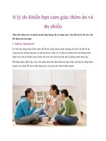 6 lý do khiến bạn cảm giác thèm ăn và ăn nhiều doc