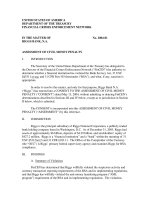 UNITED STATES OF AMERICA DEPARTMENT OF THE TREASURY FINANCIAL CRIMES ENFORCEMENT NETWORK doc
