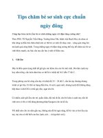 Tips chăm bé sơ sinh cực chuẩn ngày đông pdf