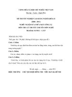 đề thi lí thuyết tốt nghiệp khóa 2 - nguội sửa chữa máy công cụ - mã đề thi scmcc - lt (27)