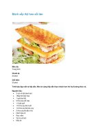 Bánh xếp thịt heo xốt táo doc