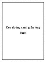 Con đường xanh giữa lòng Paris pdf