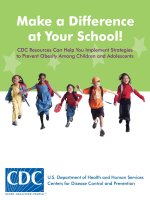 Make a Difference at Your School! CDC Resources Can Help You Implement Strategies to Prevent Obesity Among Children and Adolescents pptx