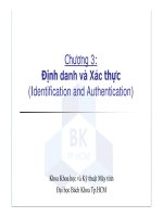 Chương 3: Định danh và Xác thực (Identification and Authentication) doc