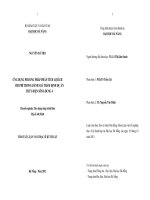 TÓM TẮT LUẬN VĂN THẠC SĨ KỸ THUẬT 