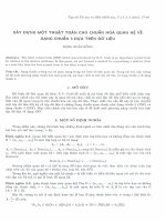 Xây dựng một thuật toán cho chuẩn hóa quan hệ về dạng chuẩn 3 dựa trên dữ liệu. pptx