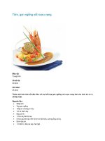 Tôm, gan ngỗng xốt rượu vang pdf