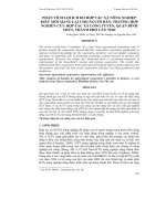 PHÂN TÍCH LỢI ÍCH DO HỢP TÁC XÃ NÔNG NGHIỆP KIỂU MỚI MANG LẠI CHO NGƯỜI DÂN: TRƯỜNG HỢP NGHIÊN CỨU HỢP TÁC XÃ LONG TUYỀN, QUẬN BÌNH THỦY, THÀNH PHỐ CẦN THƠ potx
