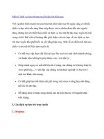 Một số dịch vụ lưu trữ trực tuyến tiện ích hiện nay doc