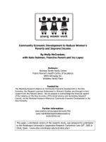 Community Economic Development to Reduce Womenís Poverty and Improve Income pptx