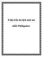 8 thị trấn du lịch mát mẻ nhất Philippines pot