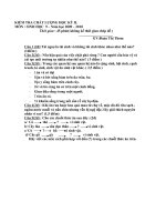 Đề kiểm tra chất lượng học kỳ II có đáp án lớp 9