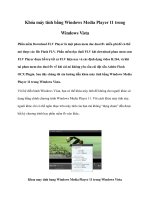 Khóa máy tính bằng Windows Media Player 11 trong Windows Vista doc