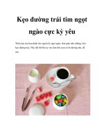 Kẹo đường trái tim ngọt ngào cực kỳ yêu docx
