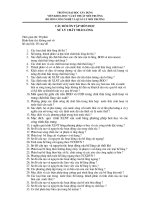 Câu hỏi ôn tập môn học Xử lý chất thảI lỏng ppt