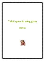 7 thói quen ăn uống giảm stress doc