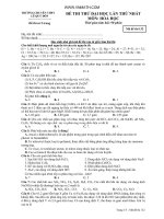 Đề thi thử đại học lần thứ nhất môn hóa học - THPT chuyên Lê Quý Đôn - mã đề 132 pot