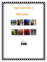 Nghỉ cuối tuần ở Milwaukee docx