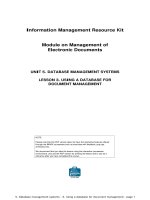 UNIT 5. DATABASE MANAGEMENT SYSTEMS LESSON 3. USING A DATABASE FOR DOCUMENT MANAGEMENTNOTE pptx