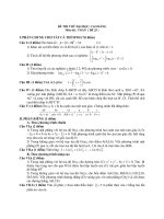 Đề Thi Thử Đại Học Khối A, A1, B,D Toán Học 2013 - Phần 28 - Đề 12 potx