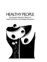 HEALTHY PEOPLE - The Surgeon General’ s Report On Health Promotion And Disease Prevention doc