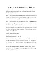 Cuối năm khám sức khỏe định kỳ pptx